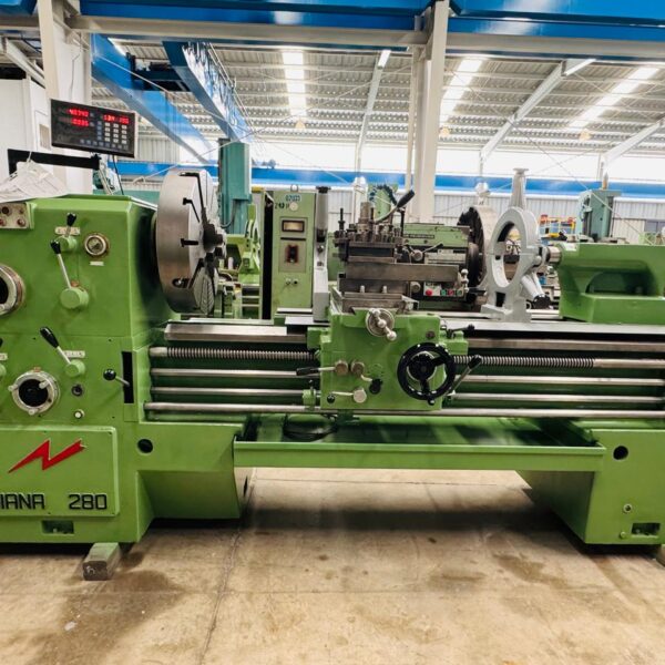 Torno italiano Giana  24″ sobre bancada  escote 29″  x  1.5 m